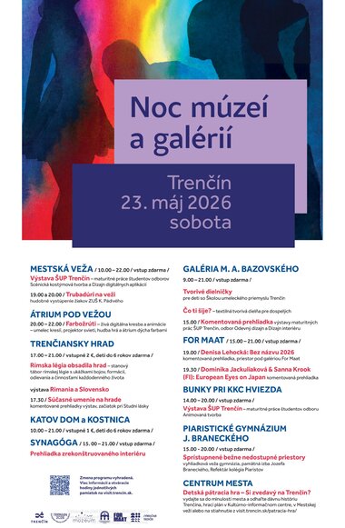 Noc múzeí a galérií 2026