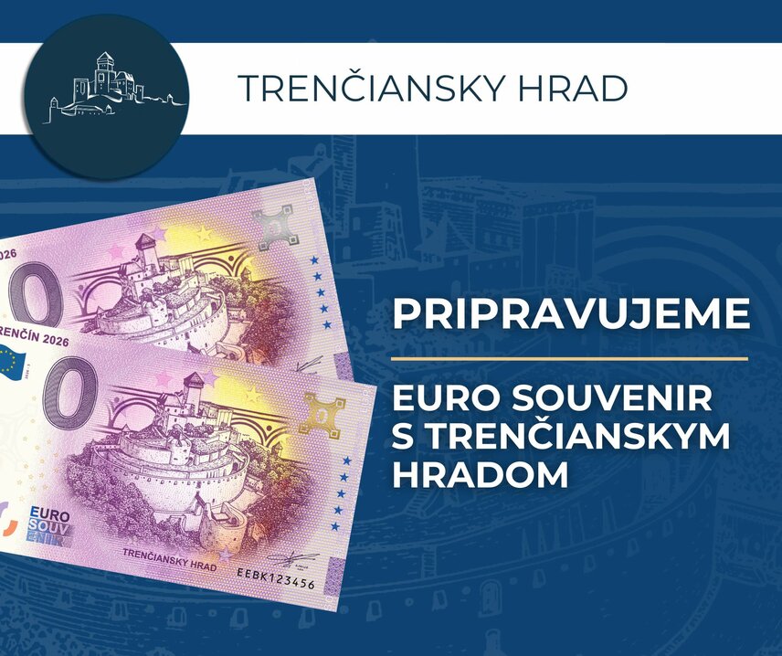 Nový Euro Souvenir s motívom Trenčianskeho hradu!