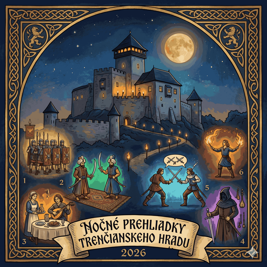 Nočné prehliadky hradu: Keď prehovoria dejiny...