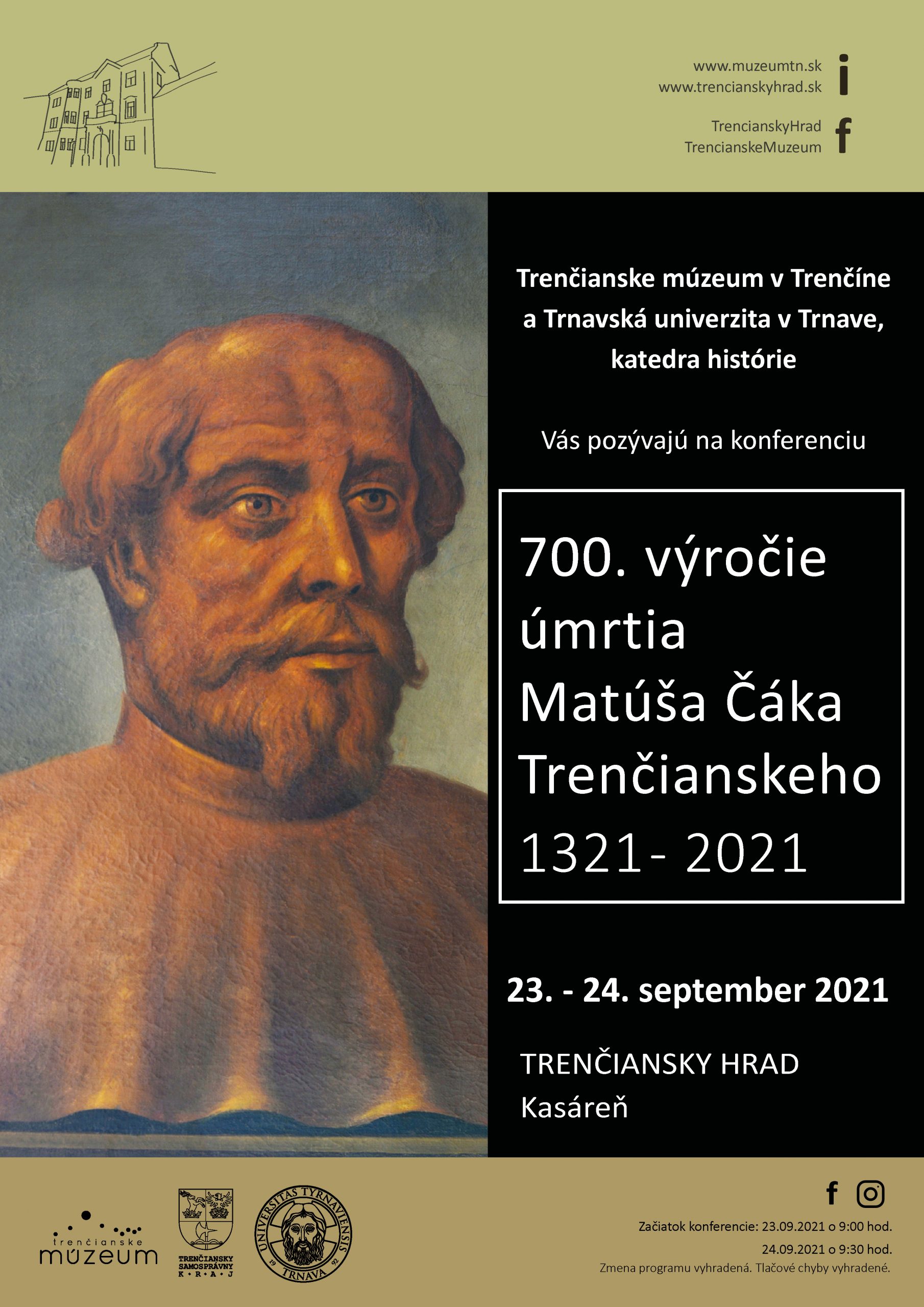Konferencia k 700. výročiu úmrtia M. ČÁKA TRENČIANSKEHO
